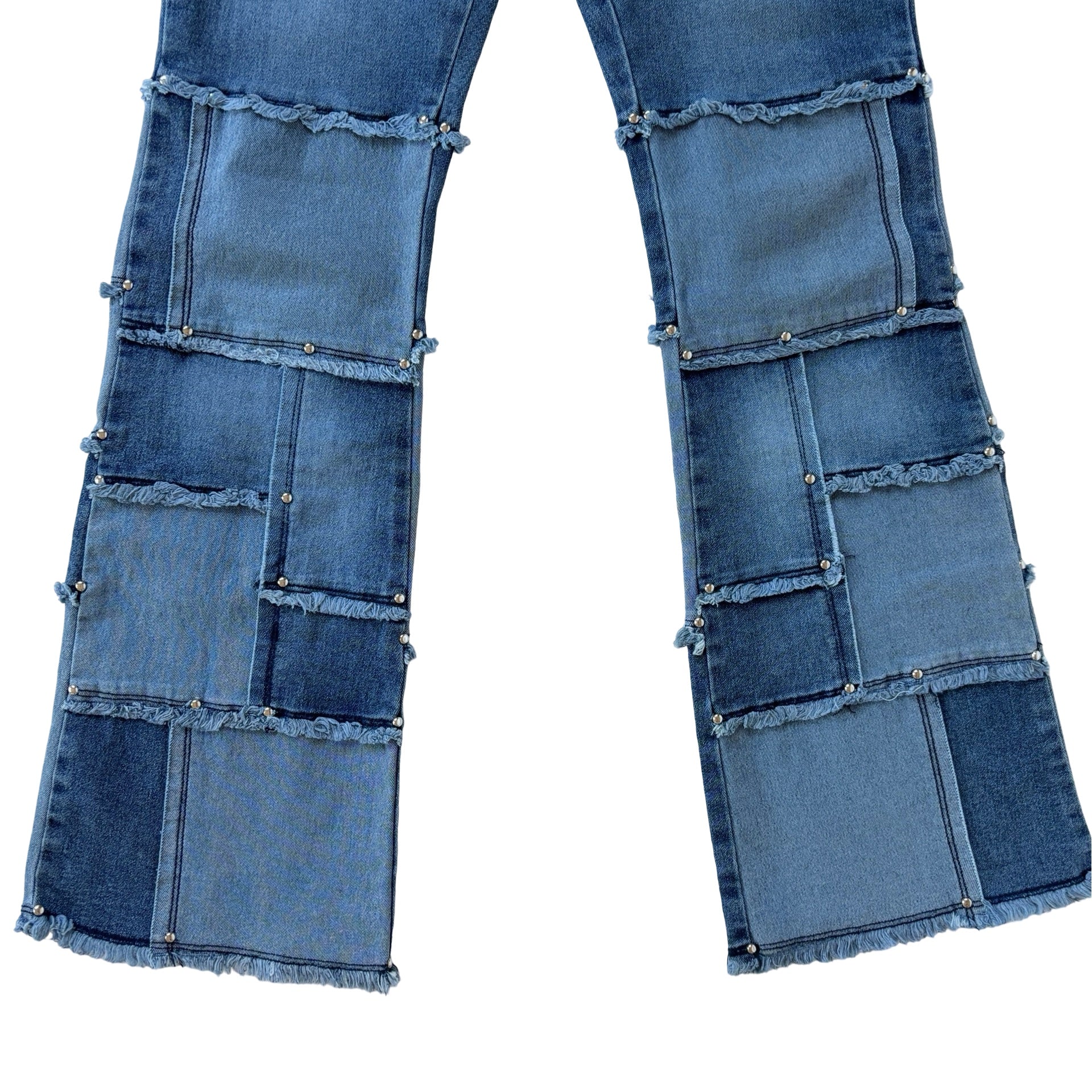 2000s Patchwork Jeans (XS)