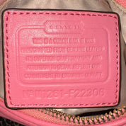 Vintage Coach Pink Leather Convertible Shoulder Bag