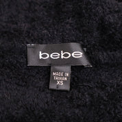 Y2K BEBE Fuzzy Black Cardigan (XS/S)