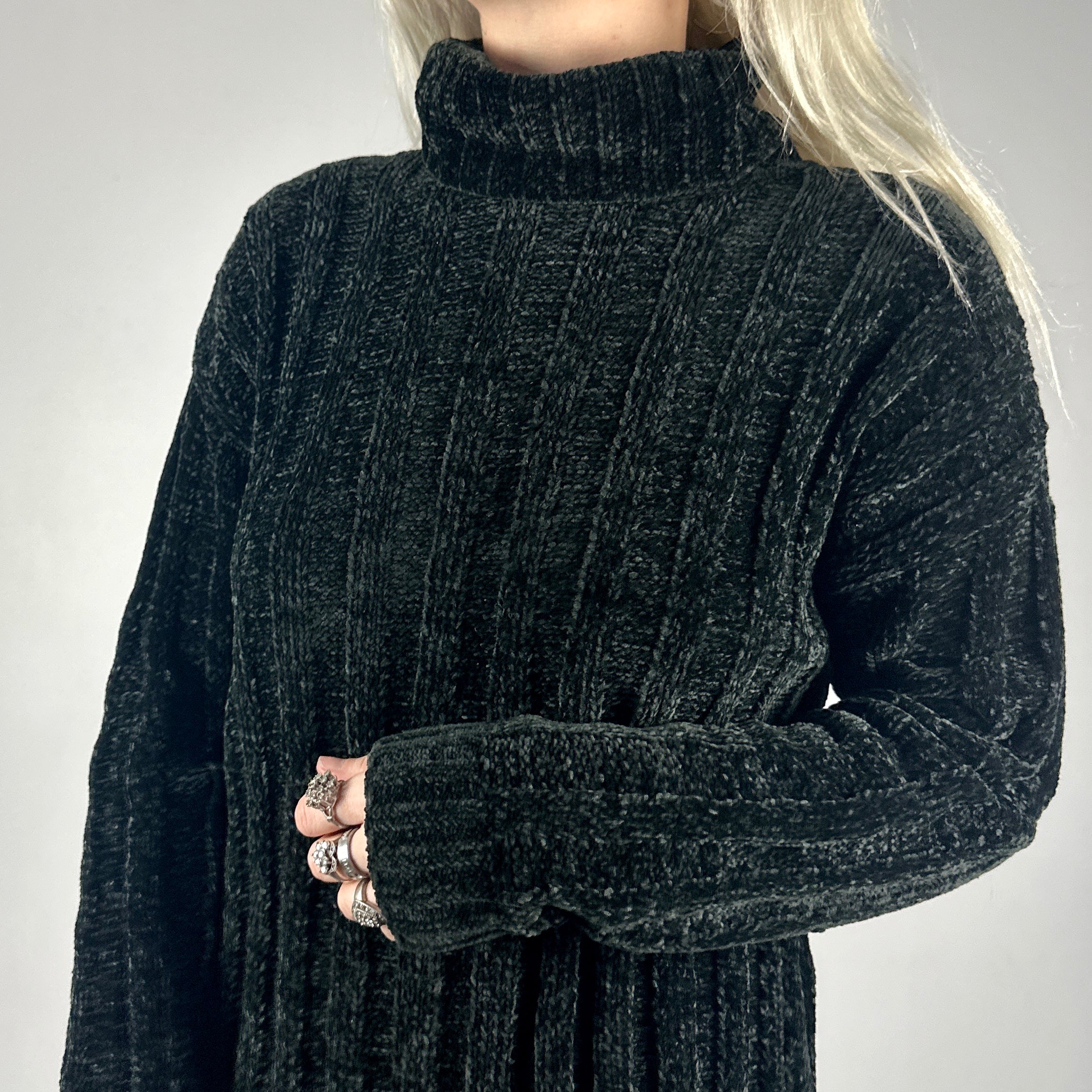 BCBG Chunky Ribbed Sweater Dress (S)