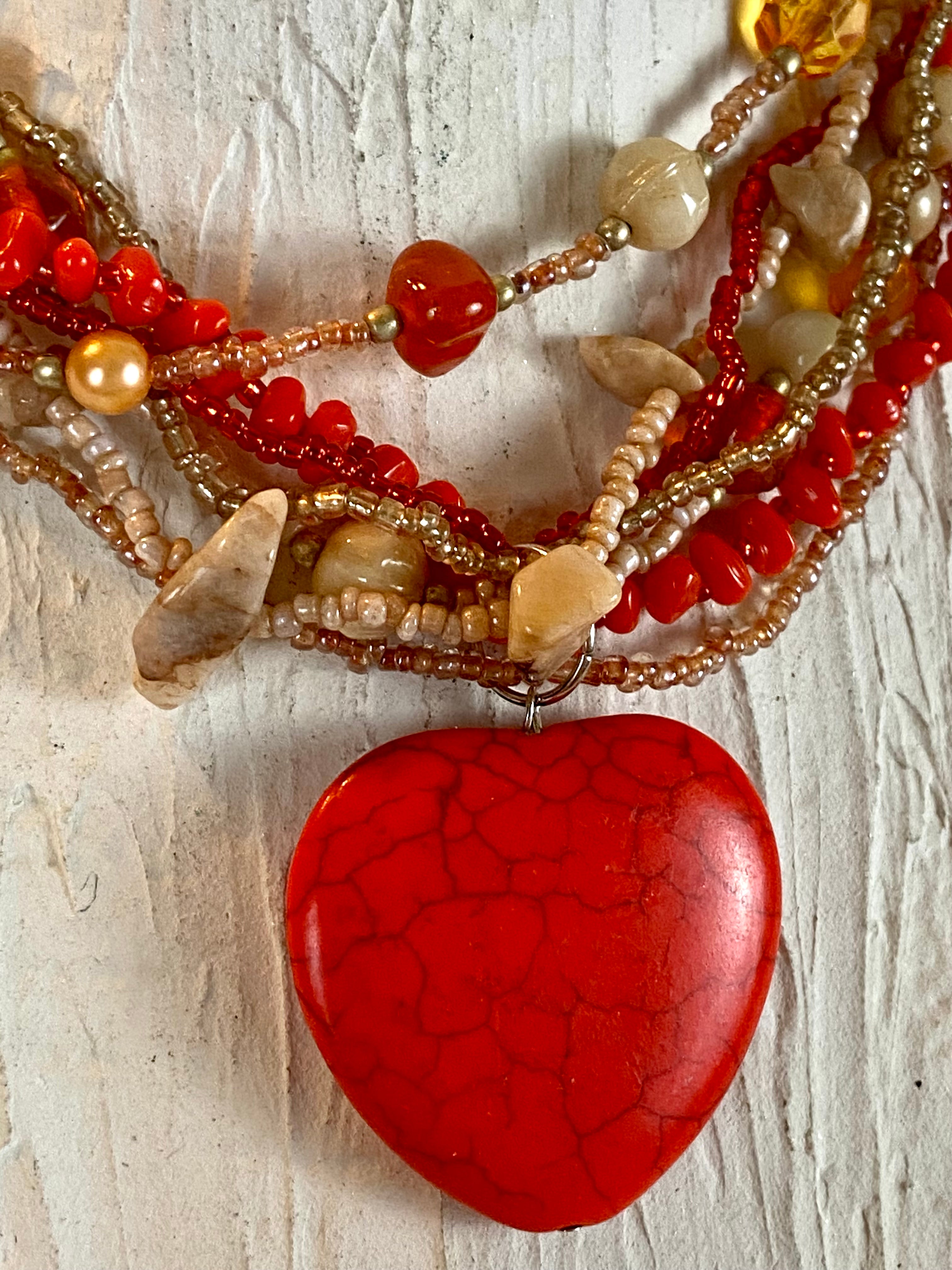 My Red ❤️ Heart Choker