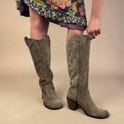 2000s Taupe Suede Knee High Boots (7.5)