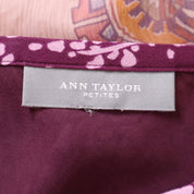 Y2K Pink Silk Printed Skirt (XS)