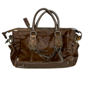 Vintage Ponyhair IKKS Boho Chic Eyelet Hand Bag