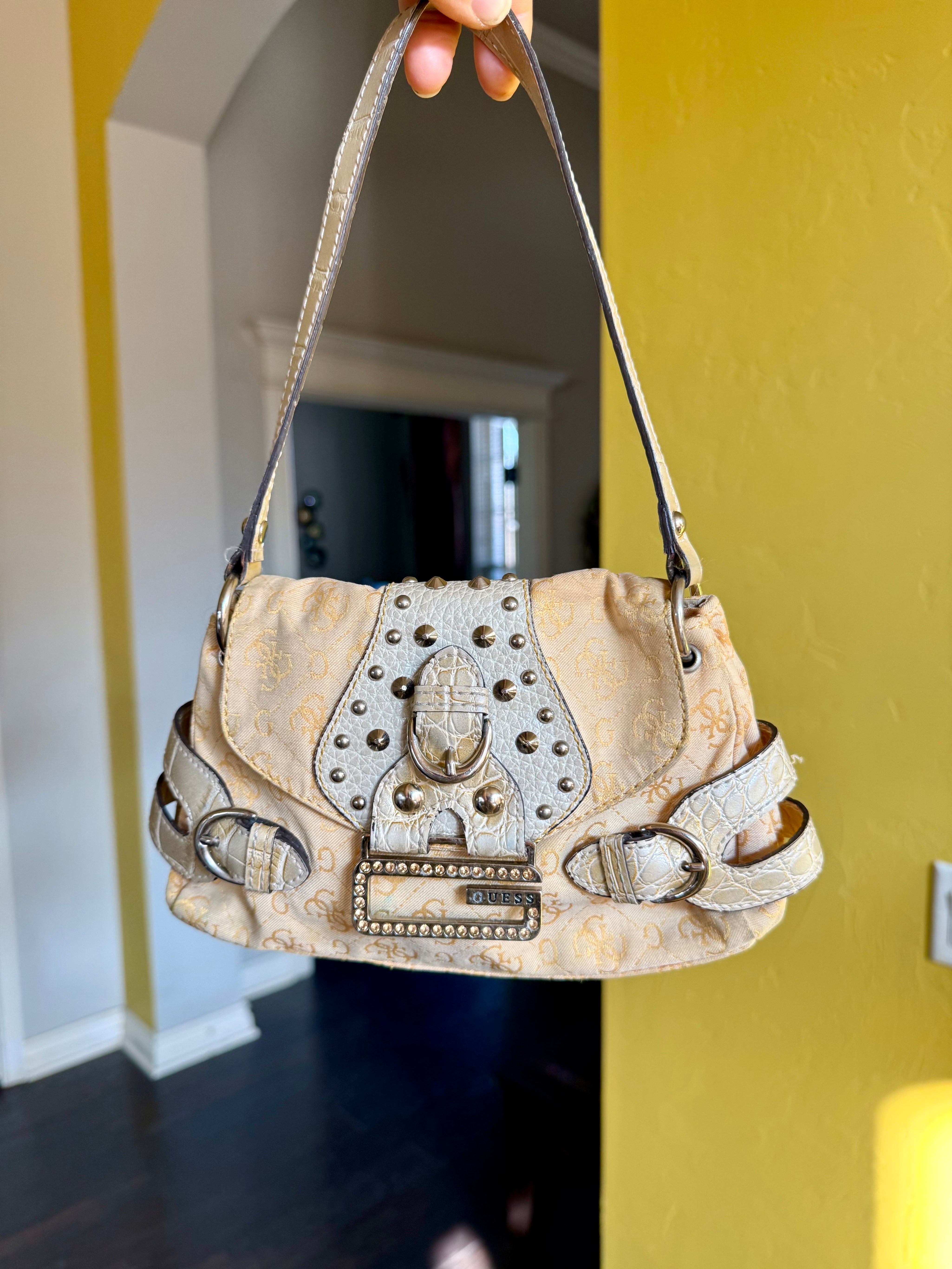 Y2k Guess Bag Mini Micro Shoulder
Rhinestone Studded purse