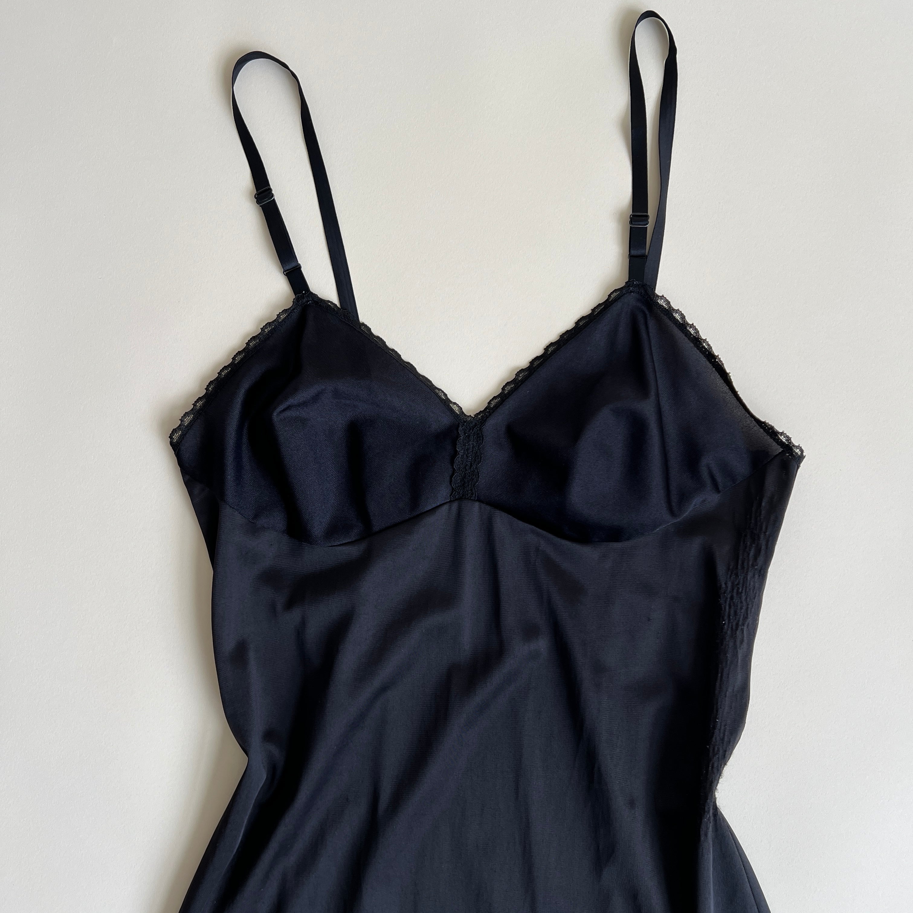 Vintage black midi slip (S/M)