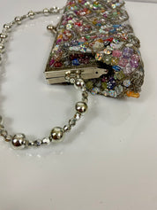 Beaded evening bag multi color