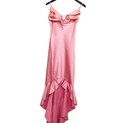 Vintage Pink Satin Formal Dress (S)