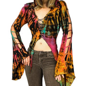 Tie Dye Hooded Festival Top (M/L)