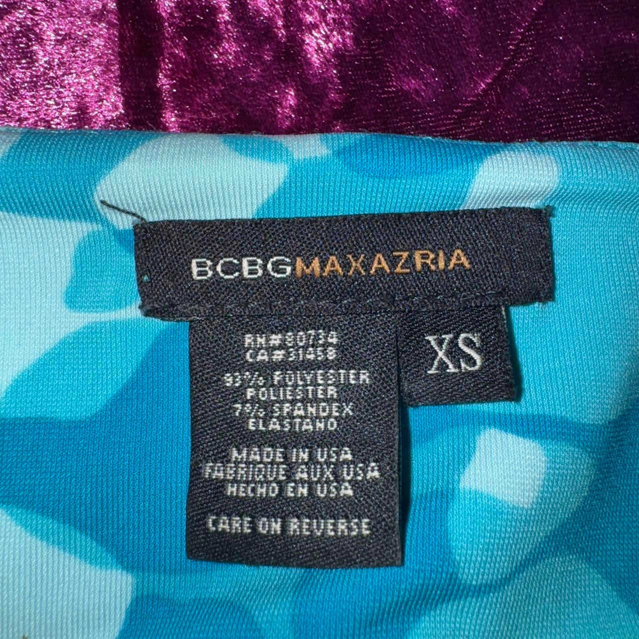Vintage BCBG Abstract Print Midi Dress (XS)