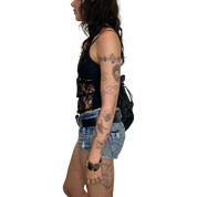 Grunge Lace Black Cami Top (XS/S)