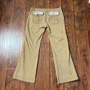 Y2K Tan Abercrombie Low Rise Flared Chino Pants (M)