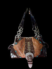 Western big Buckle purse