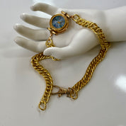 Aquamarine Gold Watch Choker