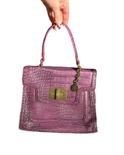 Simply Vera Wang Plum Croc Hangbag