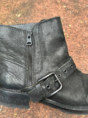 Vintage All Saints Slouch Buckle Ankle Boots (UK 6 EU 39 US 8)