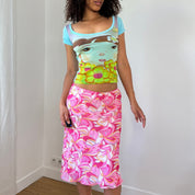 Vintage Y2K French mesh skirt (S)