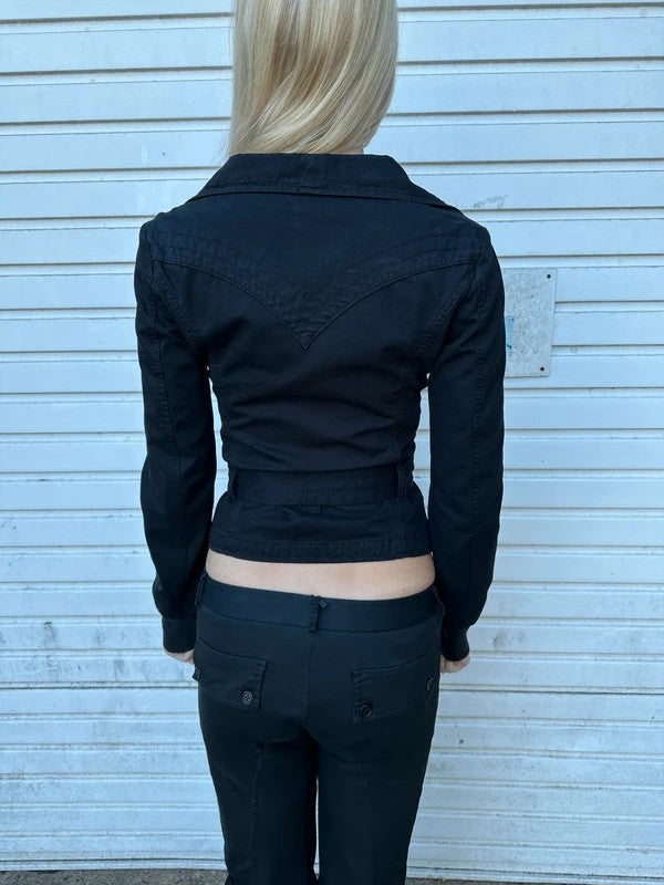 Vintage Diesel Gothic Collared Jacket with Buttons (XS)