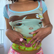 Custo Barcelona Graphic Baby Tee (S)