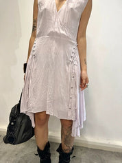 Vintage AllSaints Asymmetrical Tie Front Summer Dress (S/M)