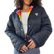 Fiorucci Rainbow Lined Puffer Jacket (S/L)
