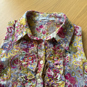 Vintage Italian Embroidered Blouse (S)