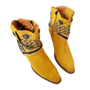 Dingo Mustard Yellow Suede Bandana Boots (8)