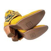 Dingo Mustard Yellow Suede Bandana Boots (8)