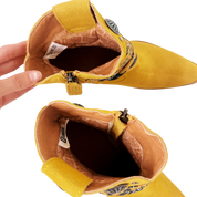 Dingo Mustard Yellow Suede Bandana Boots (8)