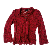 Vertigo Burgundy Lace Blouse (S)