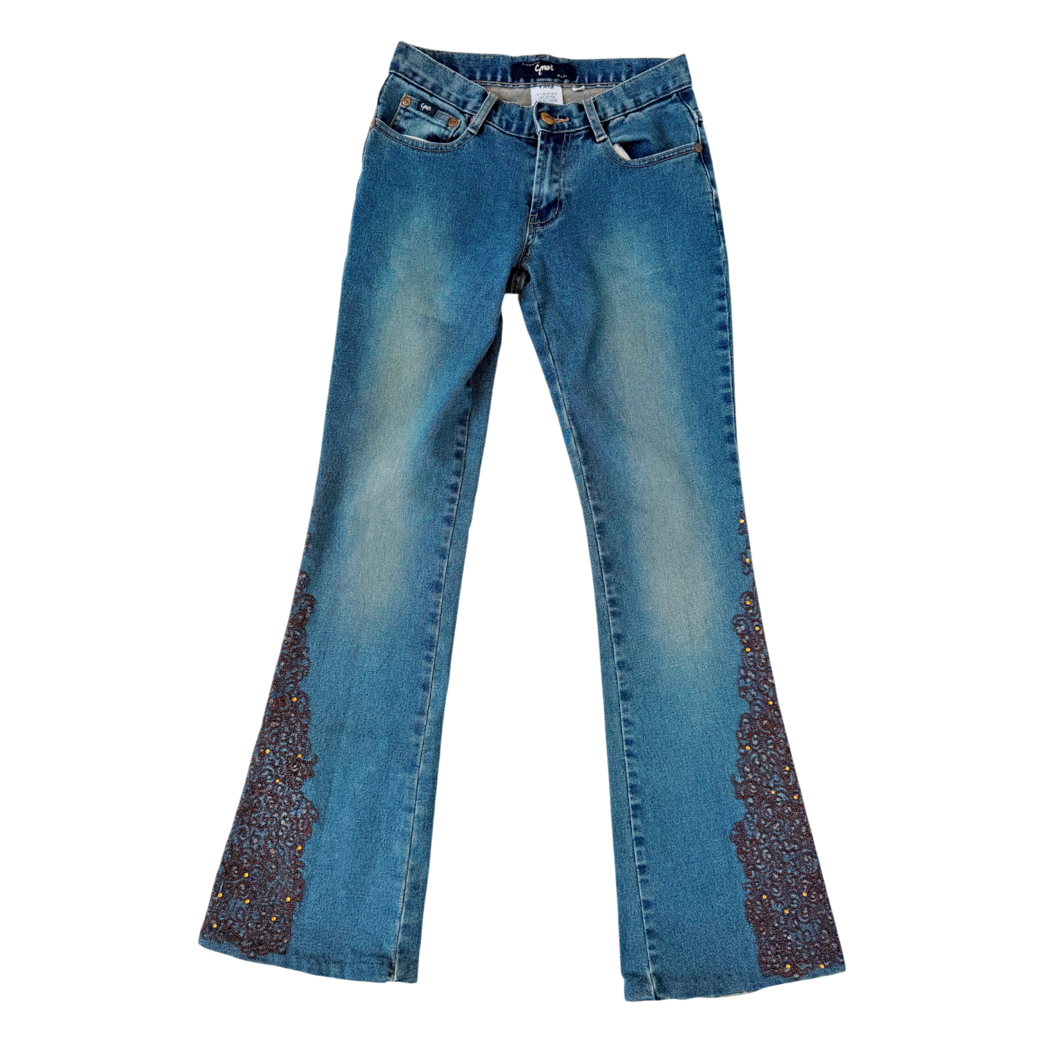 Vintage Embroidered Jeans (XS)