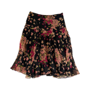 Ralph Lauren Silk Floral Midi Skirt (S)