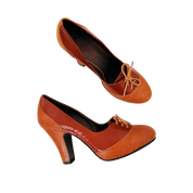 Miss Sixty Lace Up Leather Heels (7.5)