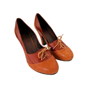 Miss Sixty Lace Up Leather Heels (7.5)