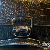 Vintage 2000's LIZ CLAIBORNE purse Croc Embossed...