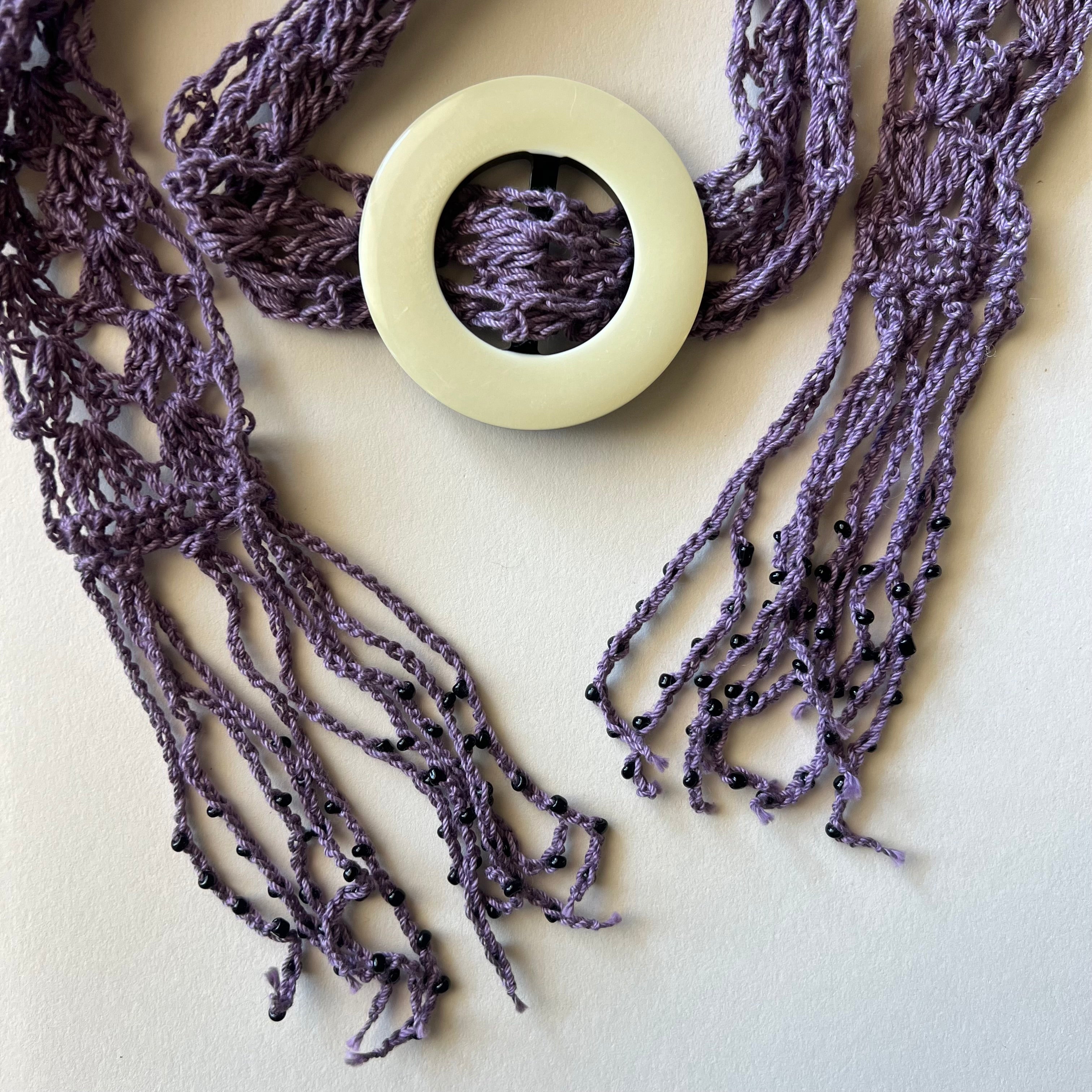 Buckle Fringe Scarf