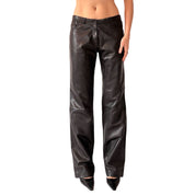 2000s Noir Leather Trousers (S/M)