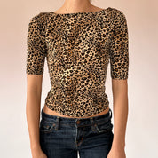 90s Leopard Top (XS/S)