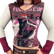 Custo Barcelona Adam & Eve Top (M)