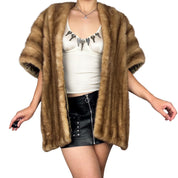 1950s Vintage Fur Capelet (L)