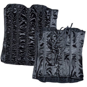 Fredericks of Hollywood black ruffle corset (M/L)