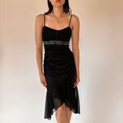 Y2K Mesh Sequin Dress (XS/S)