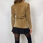 Vintage 90's Tan Suede Jacket (xs)