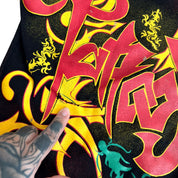 Y2K tribal tattoos grunge longsleeve (XS|S)