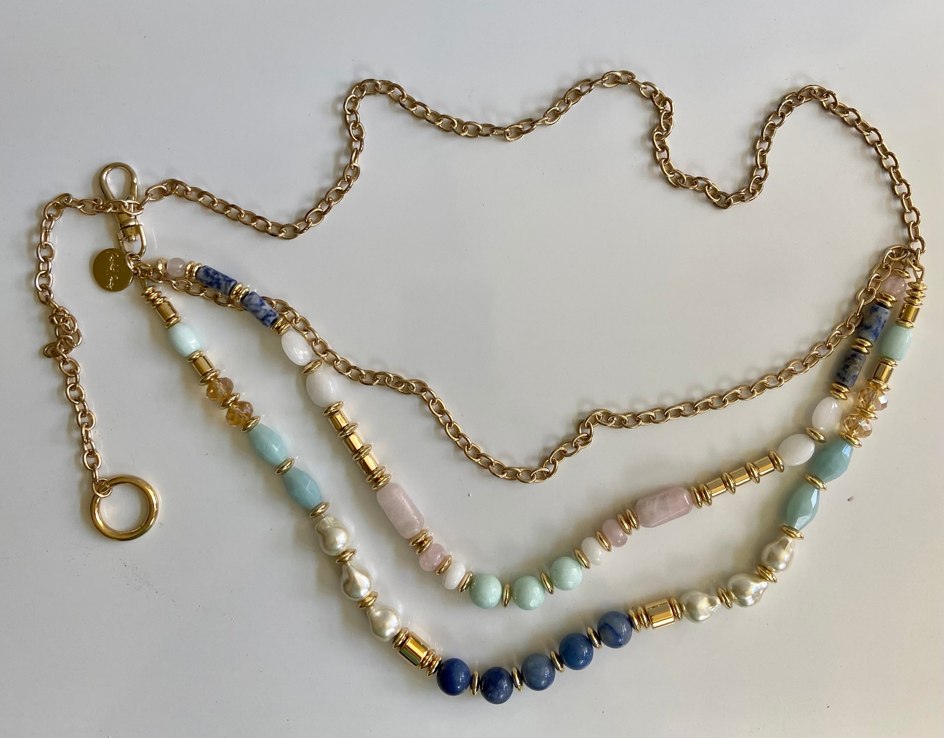 Beads& chain waist belt
