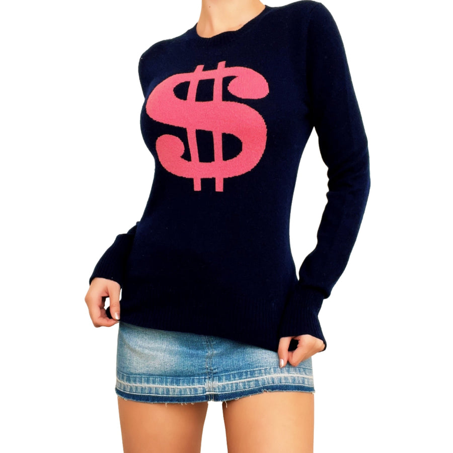 Cashmere Dollar Sign Sweater (S)
