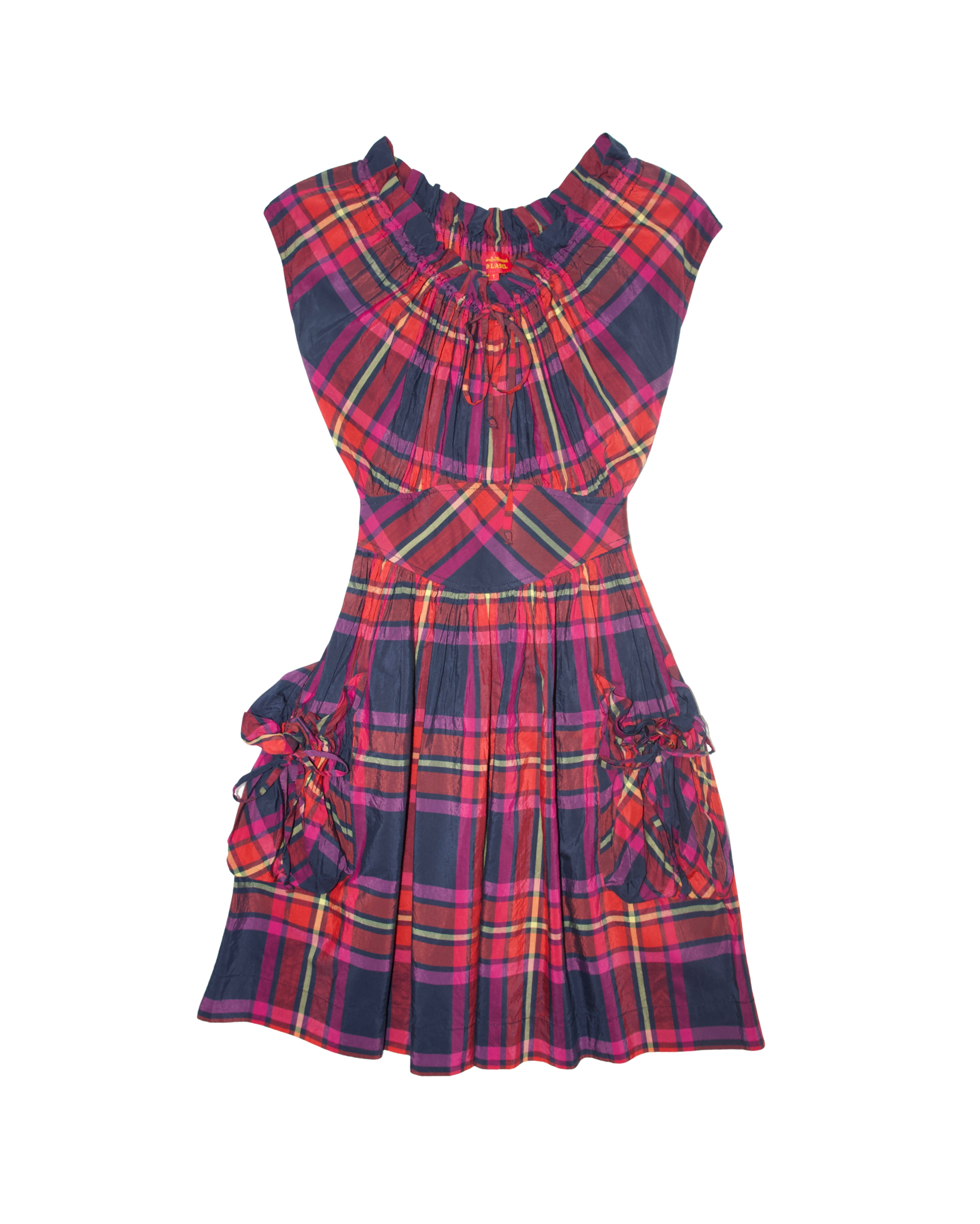 00s Vivienne Westwood Plaid Mini Dress (XXS/XS)