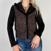Vintage Leather Sweater (S/M)