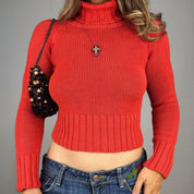 Vintage Esprit Orange Fitted Turtleneck (XS/S)