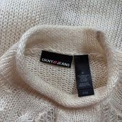 DKNY Cream Knit Pullover (S/M)